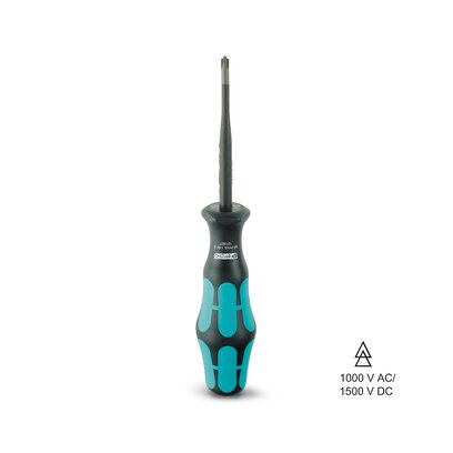 Phoenix Contact Phillips - Recess Plus/Minus Screwdriver; SF-PHSL 1-80 S-VDE; for Terminal Blocks - PT; ST; QTC; PH1 x 80mm; 178mm Length